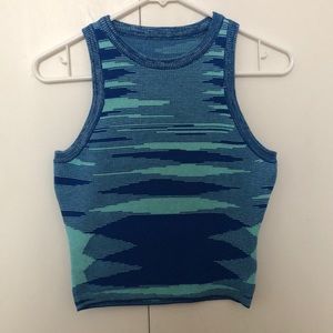 Knit Ribbed Racer Tank